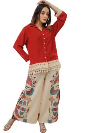 Rustic Red Printed Co-ord Set